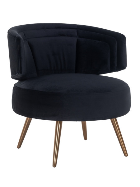Крісло Hazel Black velvet (арт.S4559) Richmond