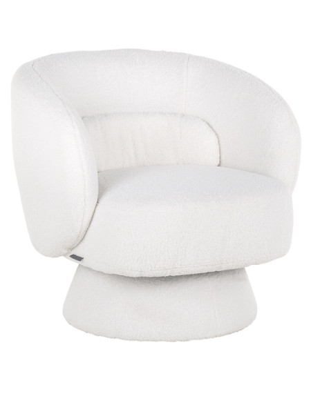 Обертове крісло Senna White furry (арт.S4565) Richmond