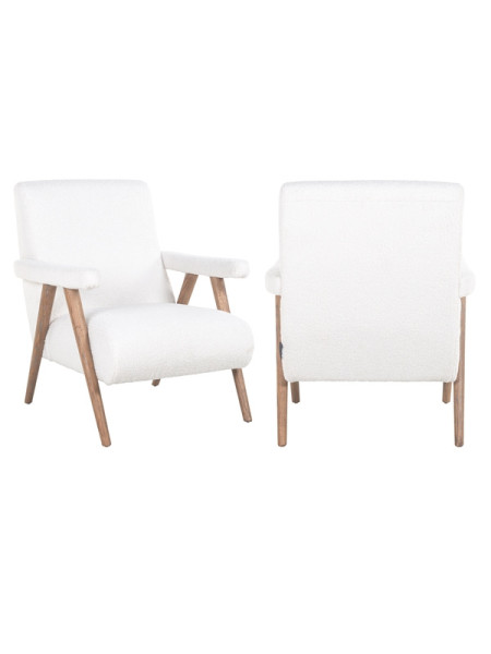 Кресло Bono White furry (арт.S4568) Richmond