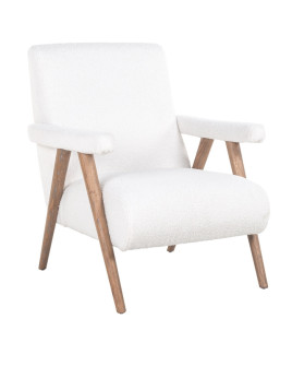 Кресло Bono White furry (арт.S4568)