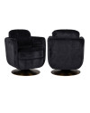Обертове крісло Turner black chenille (арт.S4576) Richmond