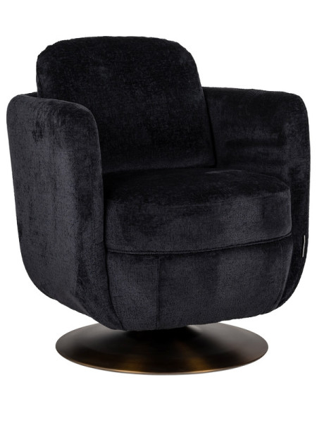Обертове крісло Turner black chenille (арт.S4576) Richmond