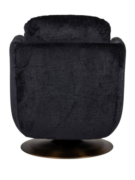 Обертове крісло Turner black chenille (арт.S4576) Richmond