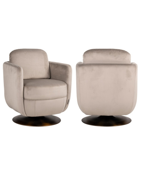 Обертове крісло Turner khaki velvet (арт.S4576) Richmond