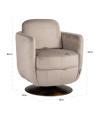Обертове крісло Turner khaki velvet (арт.S4576) Richmond