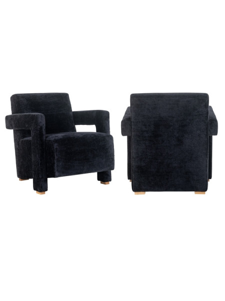 Easy Chair Devanto Black chenille (арт.S4577) Richmond