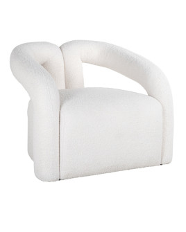 Кресло Dana white furry (арт.S4596)