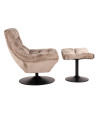 Swivel chair Sydney taupe chenille (арт.S4702) Richmond