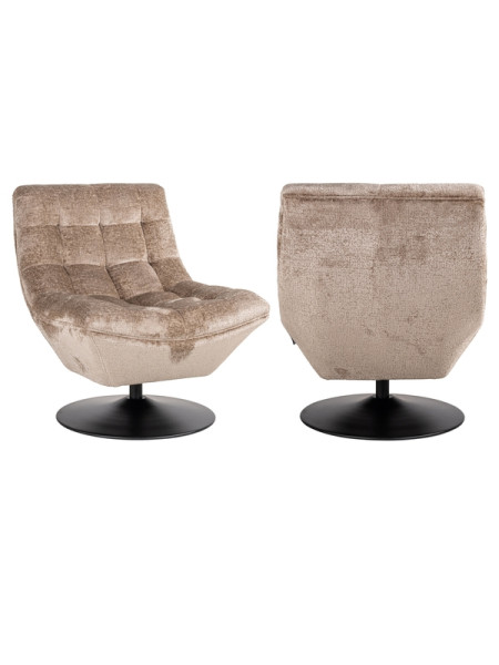 Swivel chair Sydney taupe chenille (арт.S4702) Richmond