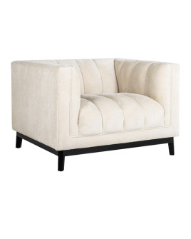 Кресло Beaudy white chenille (арт.S5140)