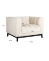 Кресло Beaudy white chenille (арт.S5140) Richmond