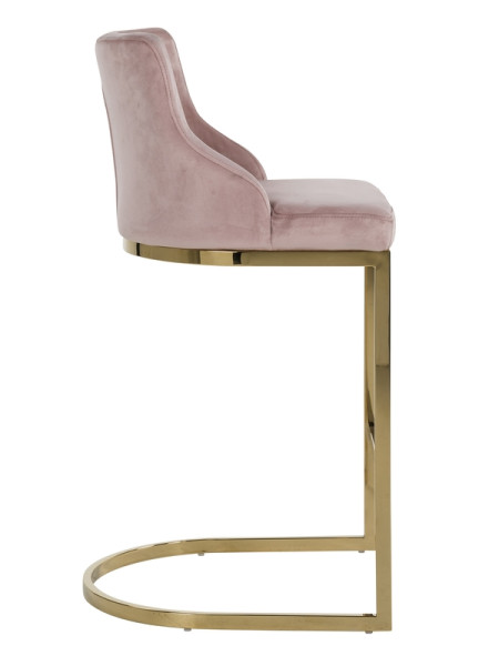 Bar Stool Bolton pink velvet (арт.S4460) Richmond