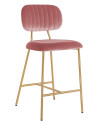 Counter Stool Xenia blush velvet (арт.S4522) Richmond