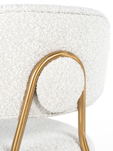 Counter Stool Xenia white boucle (арт.S4522) Richmond
