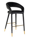 Bar Stool Gia antraciet velvet (арт.S4535) Richmond