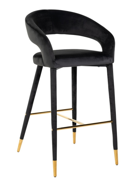 Bar Stool Gia antraciet velvet (арт.S4535) Richmond