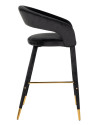 Bar Stool Gia antraciet velvet (арт.S4535) Richmond