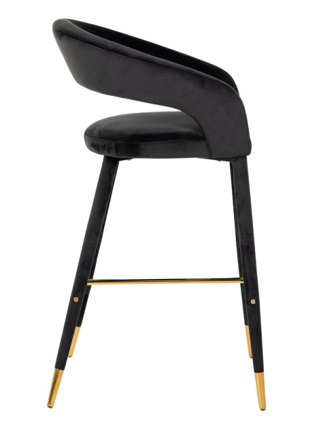 Bar Stool Gia antraciet velvet (арт.S4535) Richmond