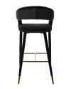 Bar Stool Gia antraciet velvet (арт.S4535) Richmond