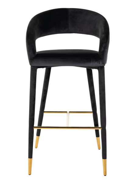 Bar Stool Gia antraciet velvet (арт.S4535) Richmond