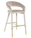 Барний стілець Gia khaki velvet (арт.S4535) Richmond
