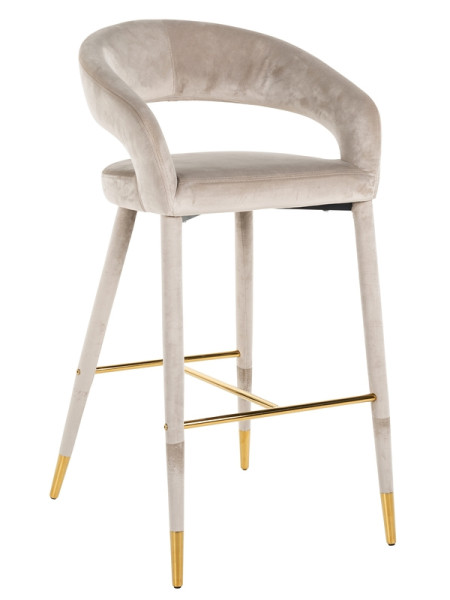 Барний стілець Gia khaki velvet (арт.S4535) Richmond