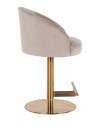 Swivel Bar Stool Zabi khaki velvet (арт.S4554) Richmond