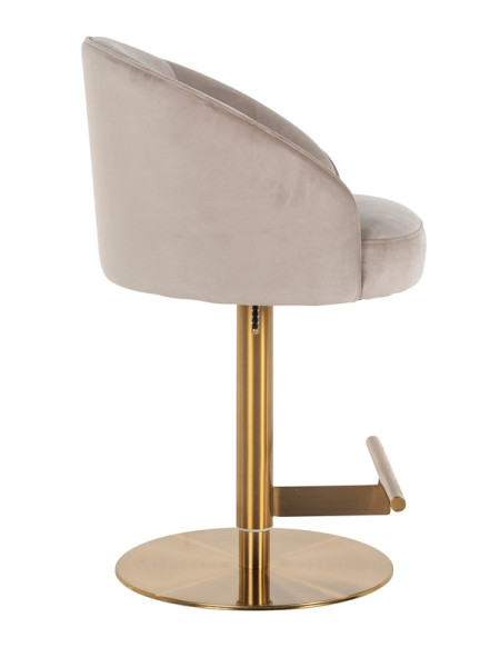 Swivel Bar Stool Zabi khaki velvet (арт.S4554) Richmond