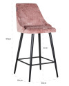 Напівбарні стільці Brooke rose chenille (арт.S4700) Richmond