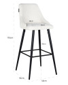 Bar Stools Brooke white unicorn (арт.S4701) Richmond