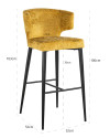 Барний стілець Taylor mustard fusion (арт.S4716) Richmond