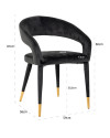 Стул Gia Antracite velvet (арт.S4534) Richmond