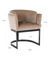 Стул Emerson Sand velvet (арт.S4541) Richmond