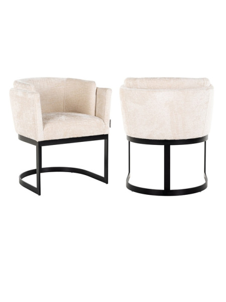 Стул Emerson White chenille (арт.S4541) Richmond