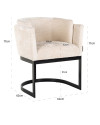 Стул Emerson White chenille (арт.S4541) Richmond