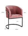 Стул Chiara Blush velvet (арт.S4542) Richmond