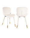 Стул Sara White chenille (арт.S4543) Richmond