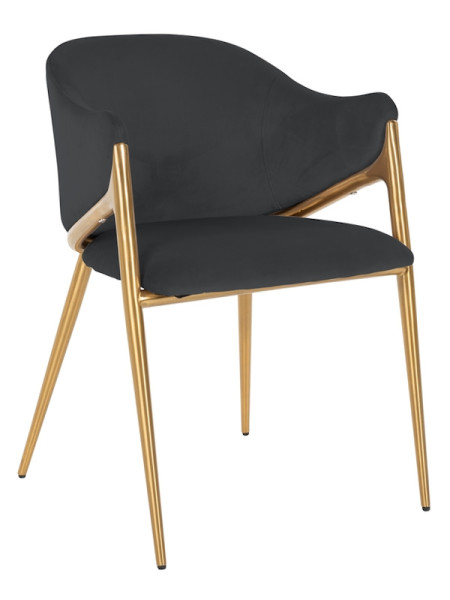 Стул Gwen Antracite velvet (арт.S4544) Richmond