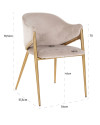 Стул Gwen Khaki velvet (арт.S4544) Richmond
