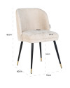 Стул Alicia White chenille (арт.S4547) Richmond