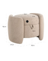Пуф Fenna sand furry (арт.S4550) Richmond