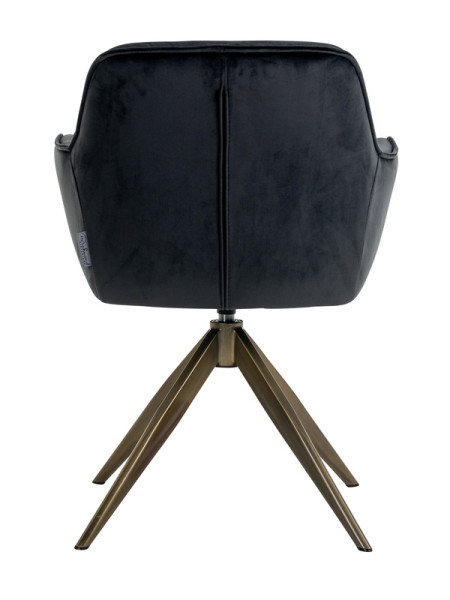 Вращающийся стул Aline Antracite velvet (арт.S4553) Richmond