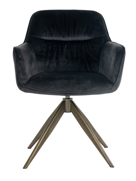 Вращающийся стул Aline Antracite velvet (арт.S4553) Richmond