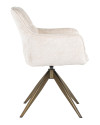 Обертовий стілець Aline White chenille (арт.S4553) Richmond