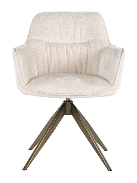 Обертовий стілець Aline White chenille (арт.S4553) Richmond