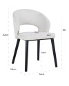 Chair Savoy White boucle (арт.S4560) Richmond