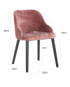 Стул Twiggy Rose chenille (арт.S4563) Richmond
