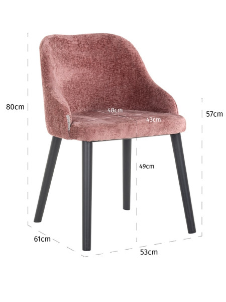 Стул Twiggy Rose chenille (арт.S4563) Richmond