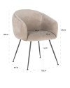 Стул Avanti Khaki velvet (арт.S4564) Richmond