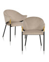 Стул Jocasta Khaki velvet 2/set (арт.S4578) Richmond